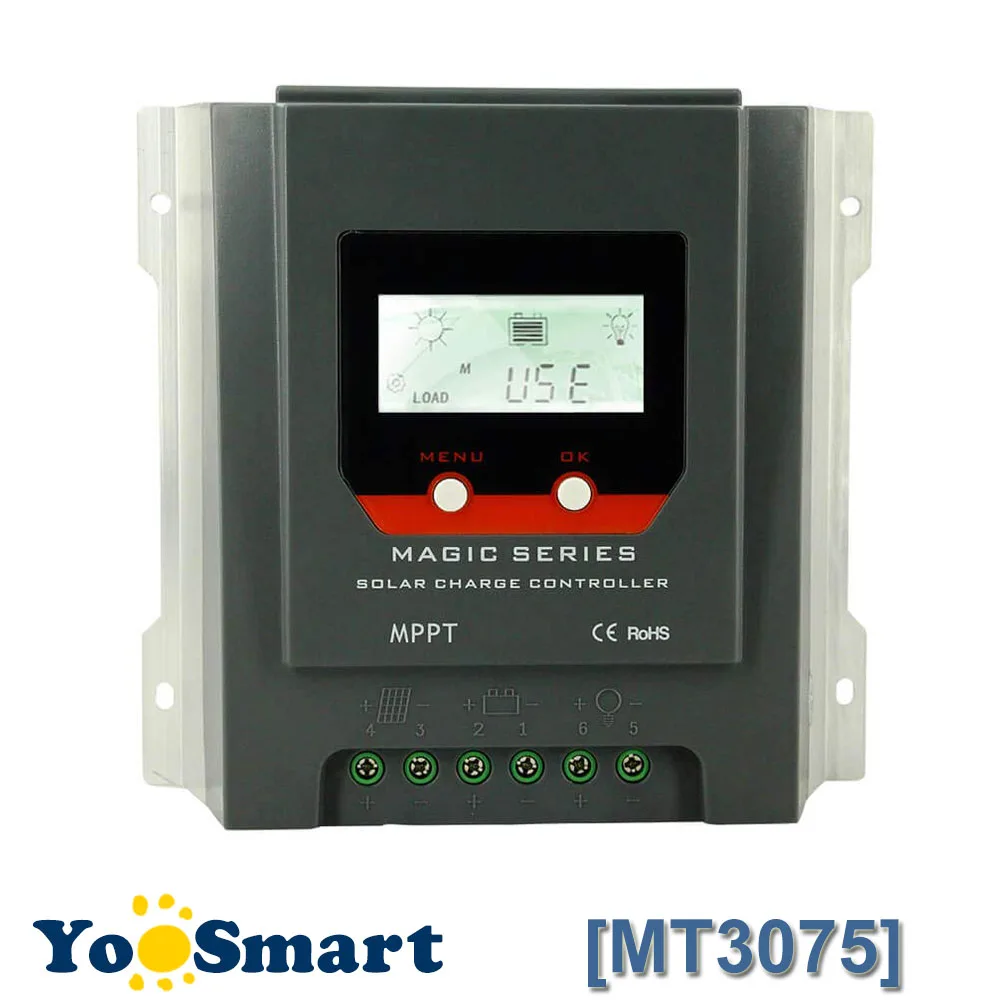 구매 PowMr-MPPT 충전기 태양 컨트롤러 30amp 네거티브 그라운드 12V, 24V 자동 밀봉, 젤, 침수 배터리, LCD 디스플레이 듀얼 USB