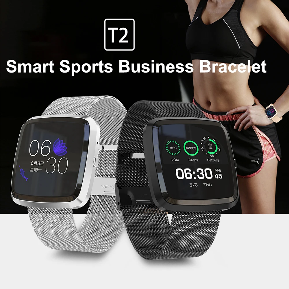 Timethinker T2 для мужчин и женщин Смарт часы Reloj Deportivo IP68 Водонепроницаемые спортивные