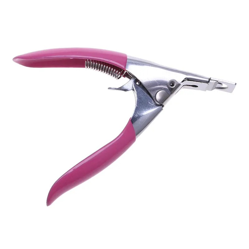 Розовый резак для ногтей акриловый УФ гель инструмент маникюра|nail art edge cutter|false nail