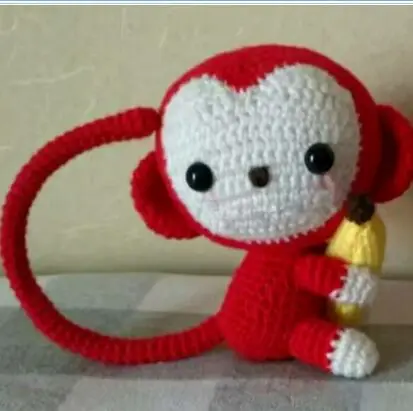red 15-16cm Ручная работа, материал, пакеты, вязаная кукла, шерсть, олень, кукла, производство, плюшевая игрушка, вязание крючком, подвески с инструментами для плетения - Цвет: red 15-16cm
