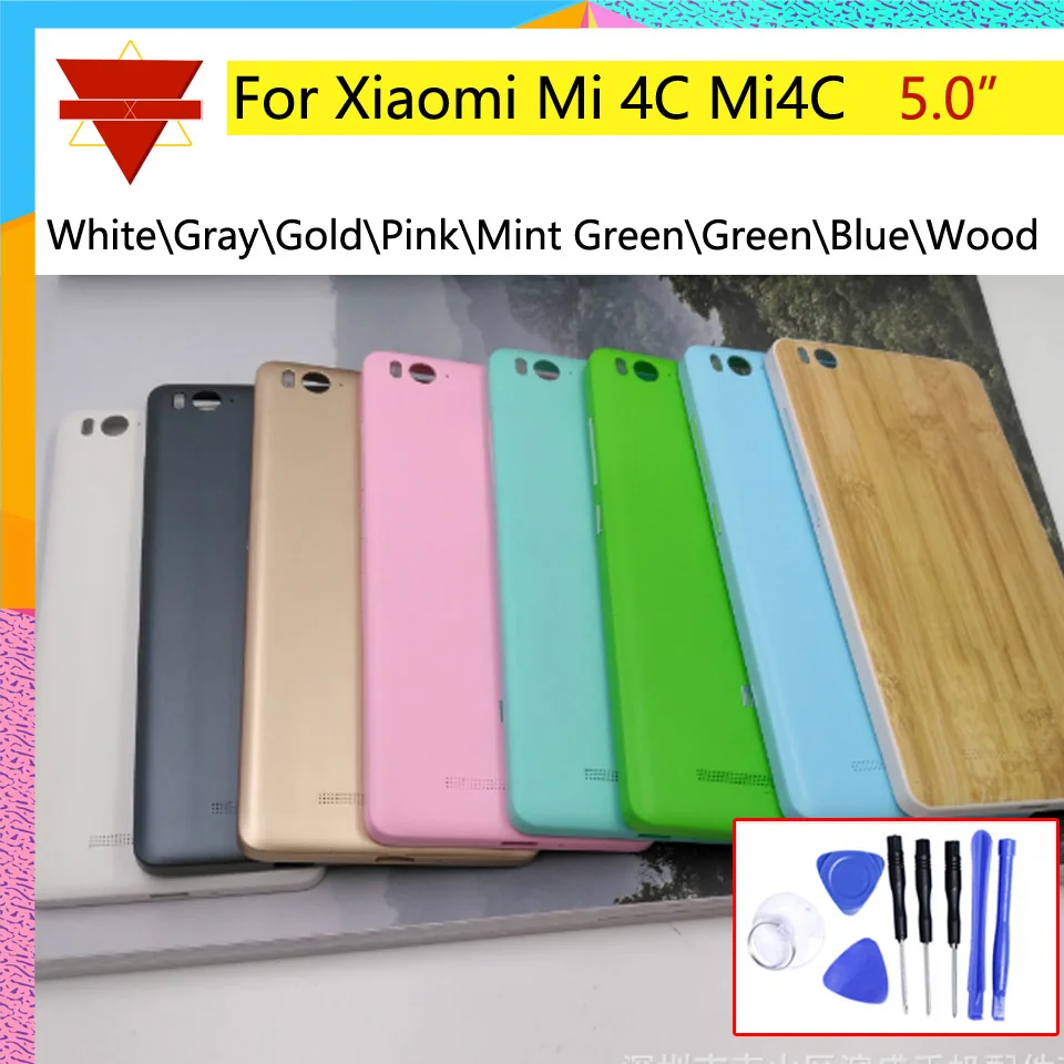 Новинка Крышка батарейного отсека 5 0 дюйма для Xiaomi Mi 4C Mi4C задняя крышка Корпус