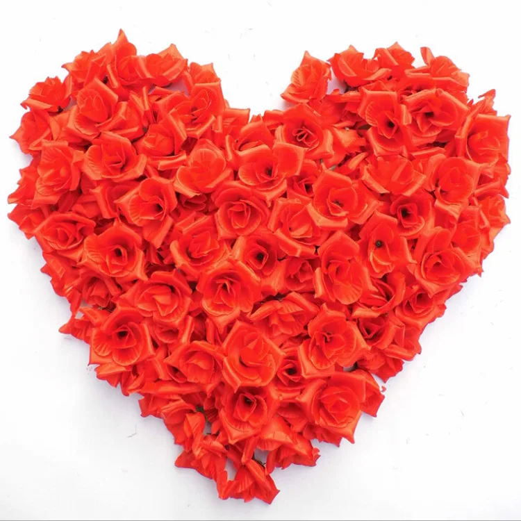 Дешевые мини-розовый цветок голова искусственные цветы для свадебный