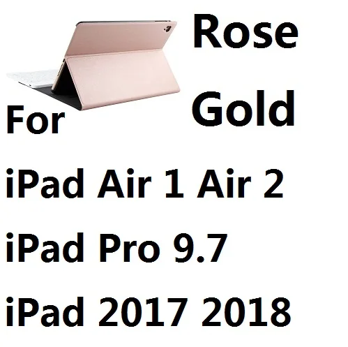 Ультратонкий беспроводной Bluetooth чехол-клавиатура для iPad Mini 12345 Air12 iPad 9,7 Pro 10,5 11 дюймов Air 10,2 - Цвет: For iPad 9.7 RGold