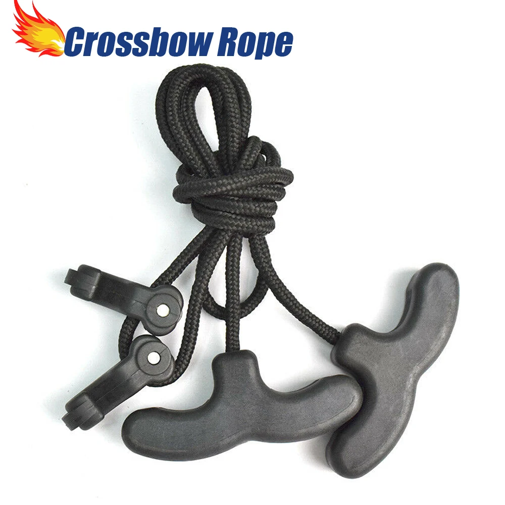 

1X Crossbow Cocking Device Crossbows Cocker Rope Double Handle Strings Cocking Tool Archery Accessories Free Shipping