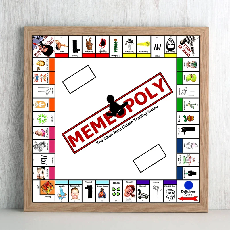 Казино Рояль Покер Игра Memeopolyingly доска холст картина стены искусства уличный