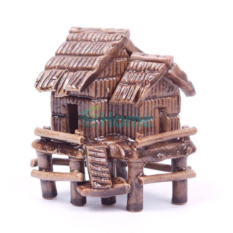 Мини искусственное украшение керамический дом в форме аквариума Украшение