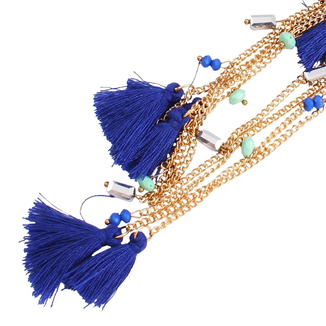 Популярные преувеличенные богемные романтические кисточки цепочка женские