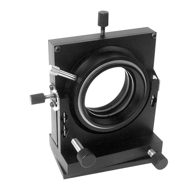 

Optical five-dimensional adjustment frame, three-dimensional translation two-dimensional rotary fixed mount