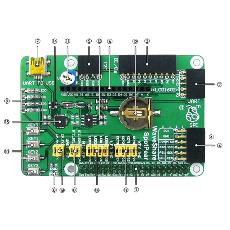 Плата расширения DVK512 Raspberry Pi 3 Model B GPIO для 2 Shield Board с бесплатной доставкой|raspberry