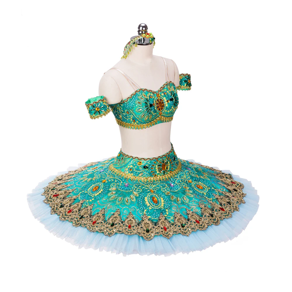 Obalisque пачка Балетная пачка костюмы для танцев и балета Le corsaire odalisque первый вариант Gamzatti в балете La Bayadere зеленый