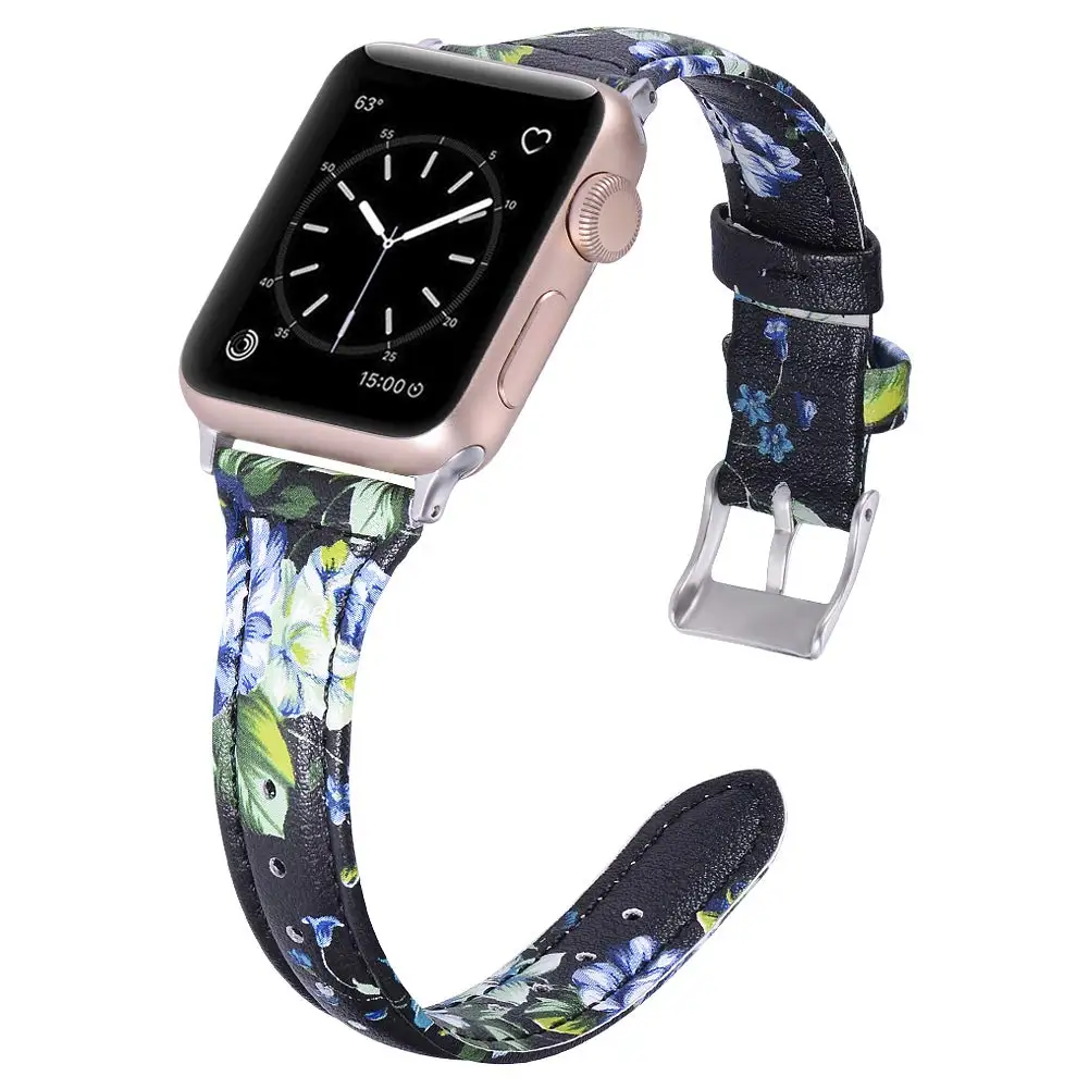 Кожаный ремешок для Apple Watch 38 мм 40 мм 42 мм 44 мм, Apple сменный ремешок для наручных часов Ремешок Браслет для iwatch Series 4 3 2 1