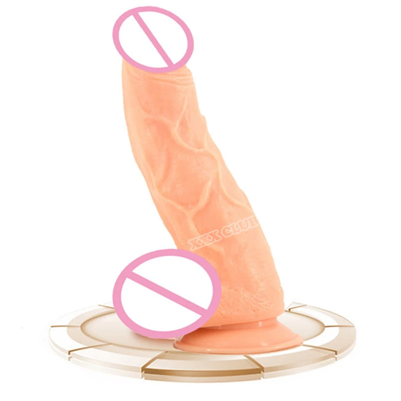 FAAK 25cm*5.8cm Huge Flexible Dildo Dongs with Strong Sucker Dick Realistic Penis Sex Toys for Woman Products | Красота и здоровье