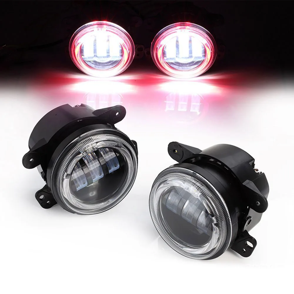 Новый 96 17 Jeep Wrangler 4 дюйма Led Противотуманные фары светильник 30 Вт 2 шт. круглые