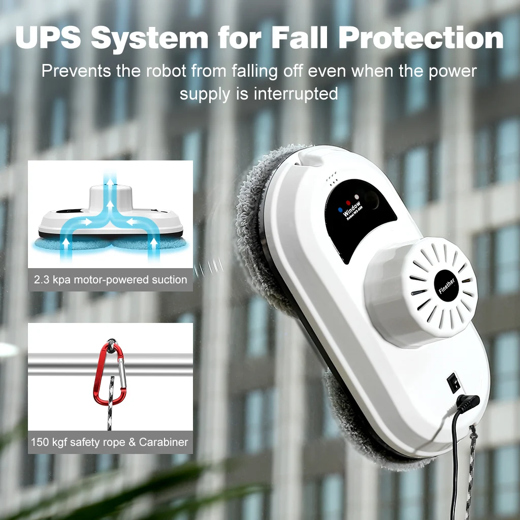 Робот пылесос Finether WS 600 для многоповерхностной очистки окон окон|Пылесосы| |