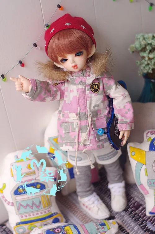 1 шт. аксессуары для кукол MSD BJD пальто куклы 1/6 1/4 BJD одежда - Цвет: Coat  as pic