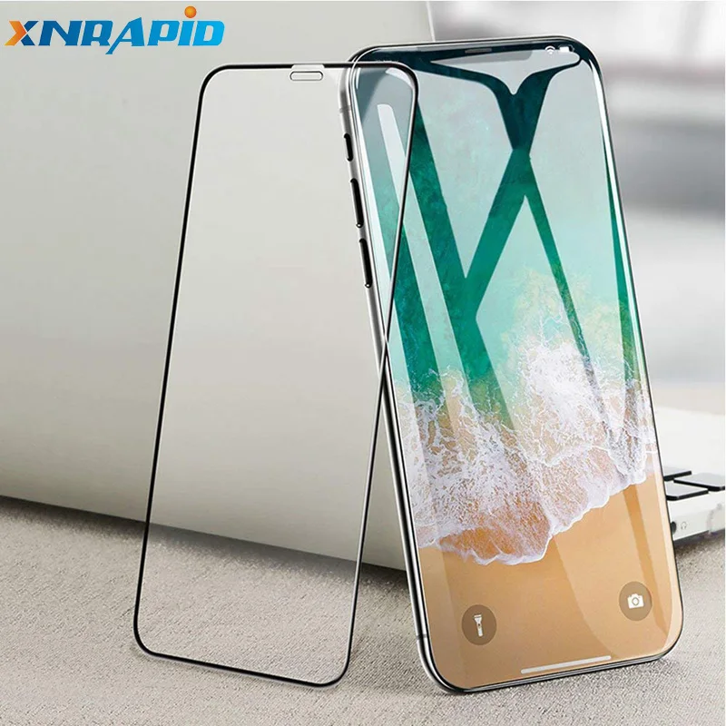 Противоударное закаленное стекло 9D подходит для iPhone X XS Max XR 6 6s 7 8 Plus с прочной