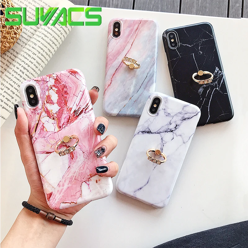 Классический Мраморный чехол SUYACS для телефона iPhone 11 Pro Max XR XS 6 6S 7 8 Plus X