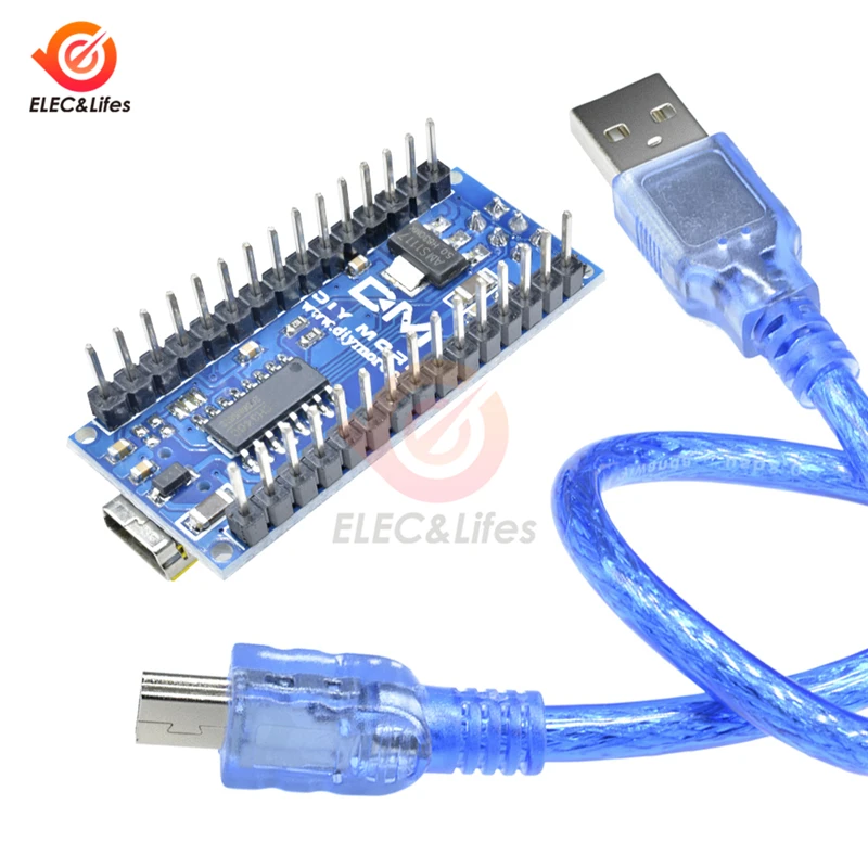 Nano V3.0 3,0 мини-usb драйвер ATmega328 ATmega328P 5 в плата микроконтроллера CH340 для Arduino Замена FT232RL с usb-кабелем