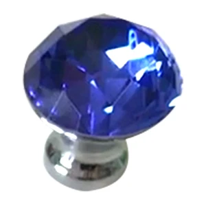 Crystal Blue Уке Хрустальные стеклянные ручки 30 мм кристалл алмаза ящик, ручки шкафа и ручки для мебели - Цвет: Crystal Blue