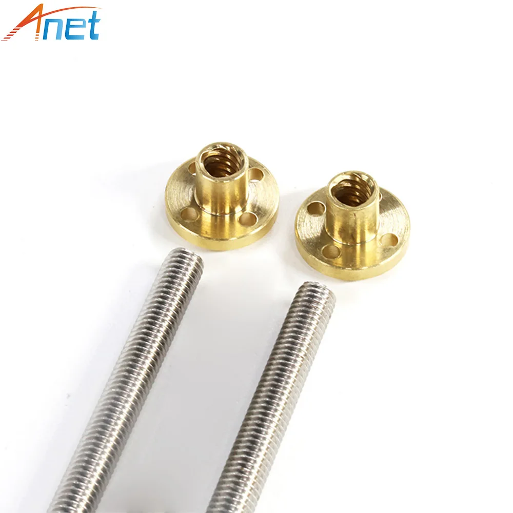 Anet Stepper Motor Screw T8 T-type Trapezoidal Guide 318mm 345mm 270mm Long 3D Printer Part | Компьютеры и офис