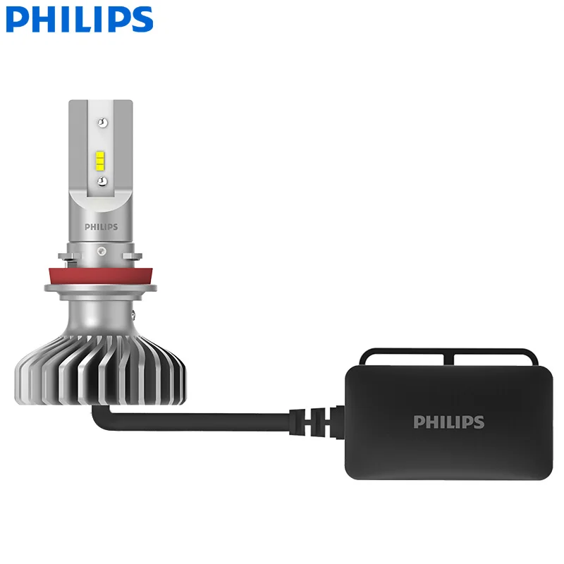 Philips X-treme Ultinon светодиодный H11 12V 11362XUX2 6000K яркий Автомобильный светодиодный фонарь Авто HL лампа луч+ 200% более яркий(двойная упаковка