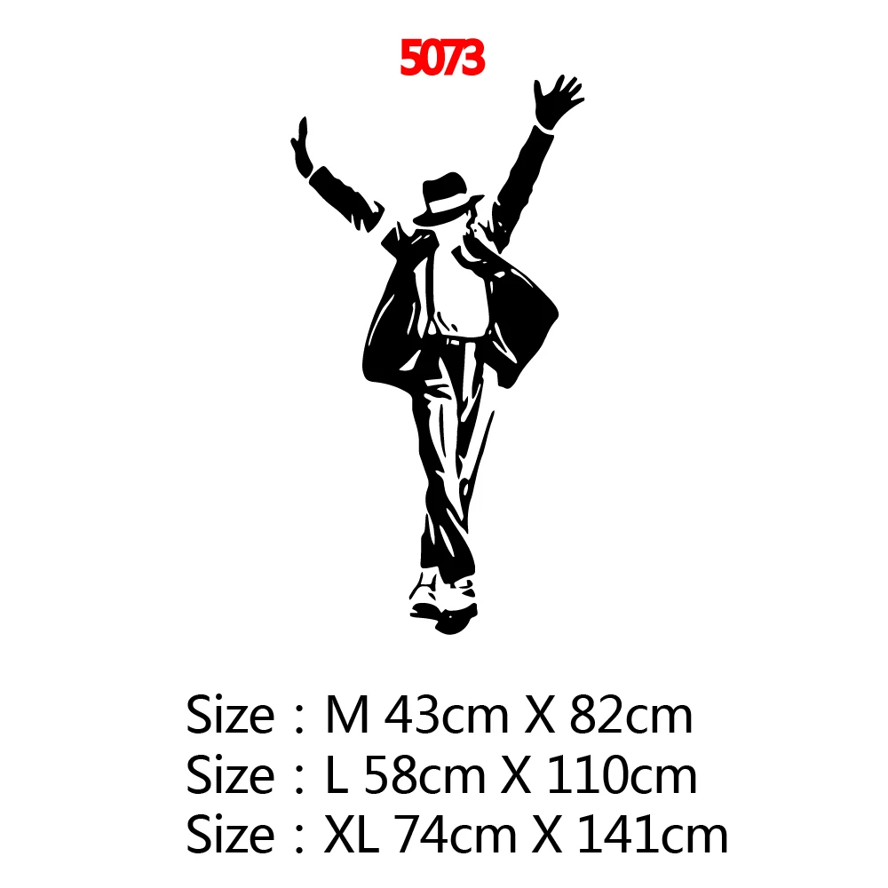 Творческий в стиле Майкла Джексона самоклеящимся винилом Водонепроницаемая