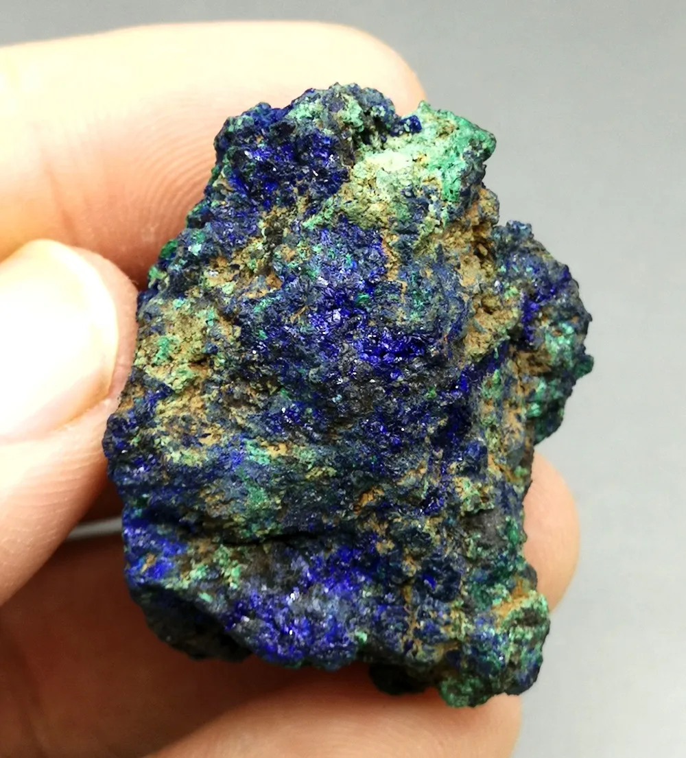 26g Natural stone and crystal azurite / malachite symbiotic mineral healing crystals Collection ornamental | Дом и сад