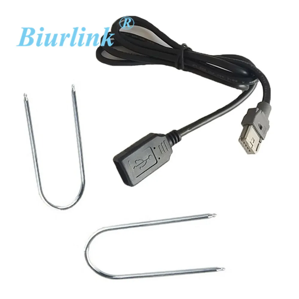 Biurlink стерео USB кабель адаптер для Peugeot 207 307 308 407 Citroen C2 C3 C4 RD9 RD43 RD45|rd43 rd45|peugeot cable