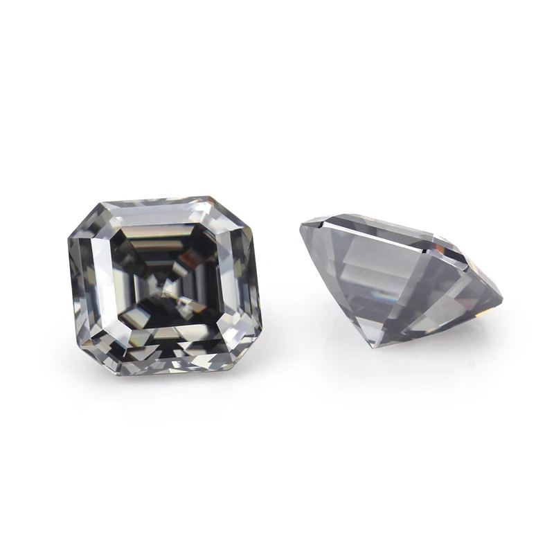 Syn. gemstones серый цвет 7x7 мм асшер Муассанит в огранке Свободный Камень для