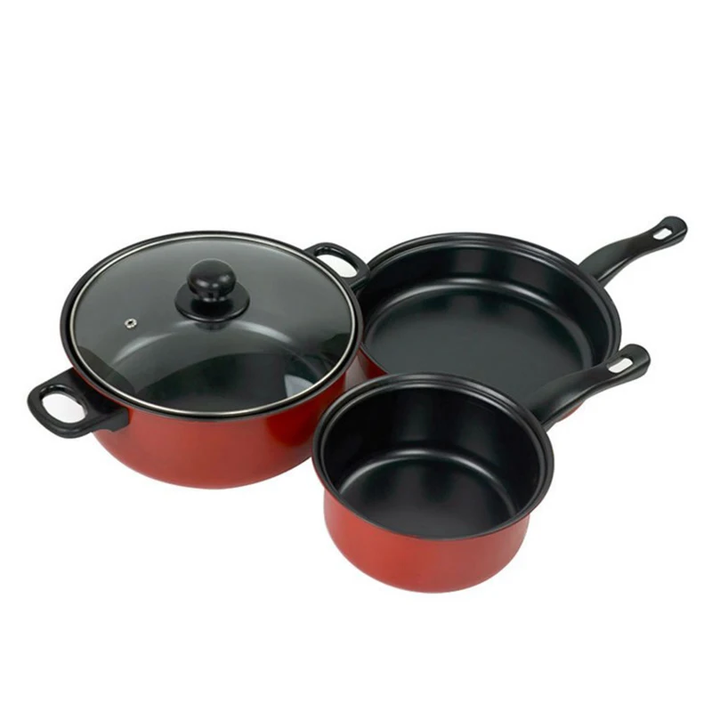 3 шт все в одном кухонная посуда набор со стеклянной крышкой включает себя