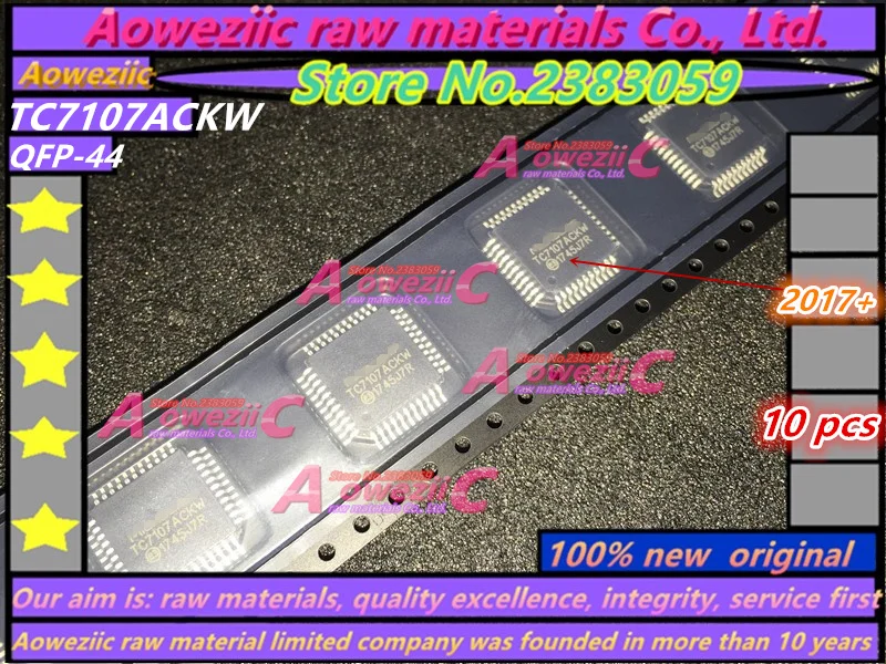 

Aoweziic 2017 + 100 новый оригинальный микроконтроллер TC7107ACKW TC7107A QFP44