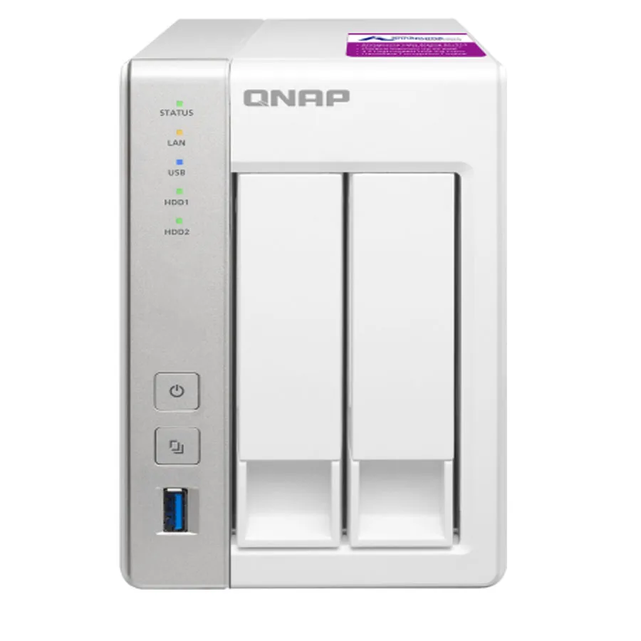 QNAP nas TS-231P2 2-bay 1g бездисковый nas, nas сервер nfs Сетевое хранилище Облачное хранилище, 2 года гарантии