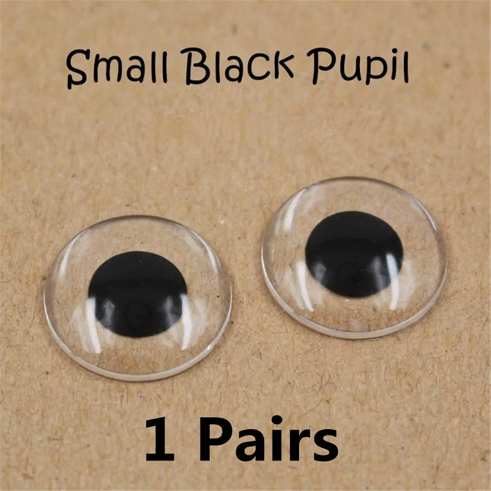 Small Black Pupil For 1/6 Factory Blyth Doll Eyechips 14mm Suitable for DIY Doll Eye Pupil Free Shipping - Цвет: Small Black Pupil