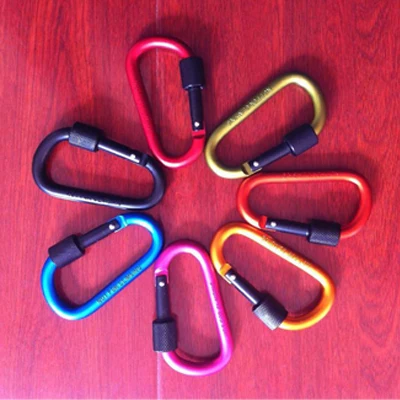 6 PCS 6 шт./лот, снаряжение для кемпинга, альпинизма, крючки, карабин для охоты, набор для выживания, карабин, горный инструмент для путешествий, карабин, брелок - Цвет: 6 PCS
