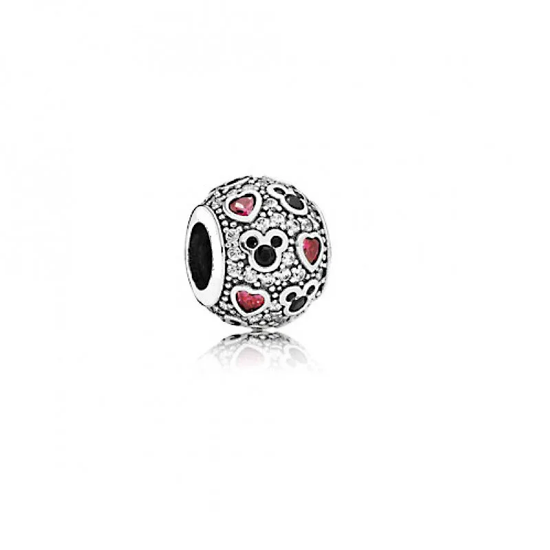 Игристые Pave CZ Подвески Подходит Для Pandora Браслеты Оригинальные Стерлингового