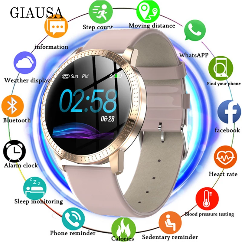 Модные Смарт часы для женщин и мужчин браслет измерения артериального давления