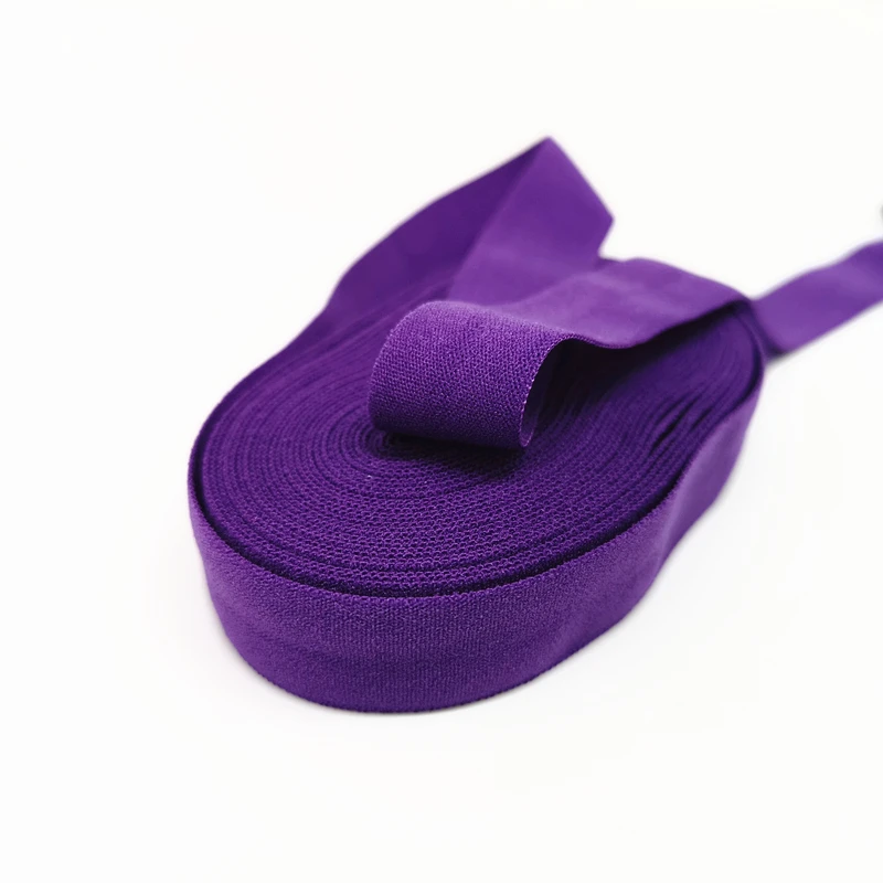 Purple 10 ярдов 5/"(15 мм) эластичная лента из спандекса Многоуровневая кружевная ткань для шитья, отделка, пояс, аксессуары для одежды - Цвет: Purple