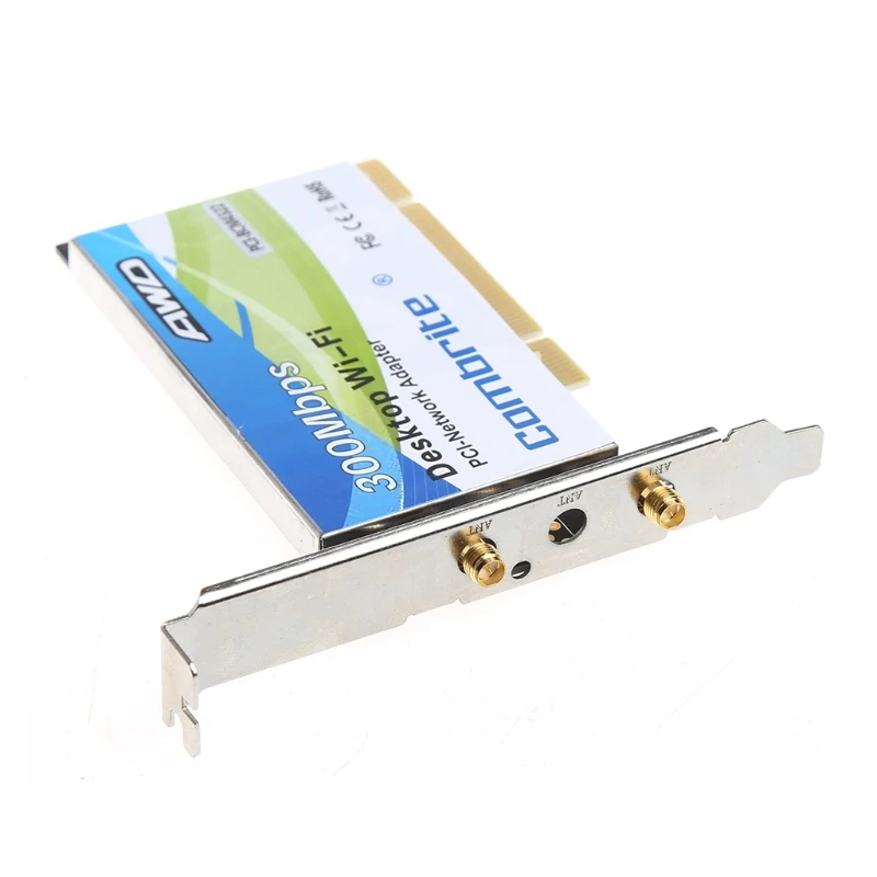 Высокое качество BCM4322 300 Мбит/с 2,4G беспроводной WLAN wifi PCI-E карта настольный адаптер с 6dBi wifi антенна высокая скорость