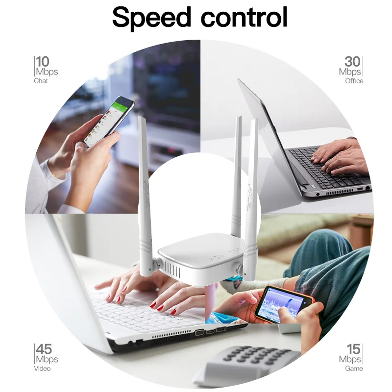 Tenda N318 300 Мбит/с Беспроводной Wi Fi маршрутизатор репитер русская прошивка + Язык
