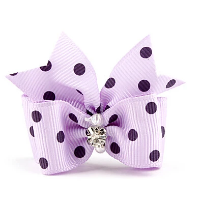 Резинки для собак банты шерсти 20/50/100 шт. аксессуары в горошек питомцев щенков 10