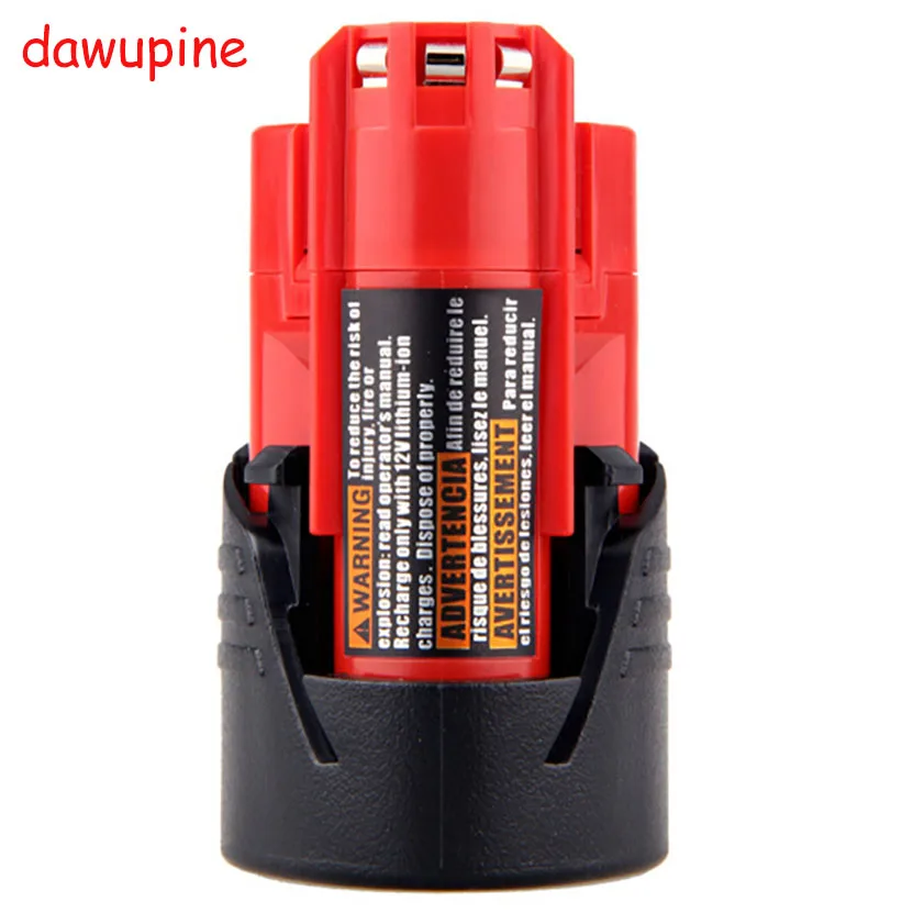Литий ионная батарея dowupine M12 12 В 1500 мА/ч для электрической дрели Milwaukee M18 48 11 2440 10 8 1 5