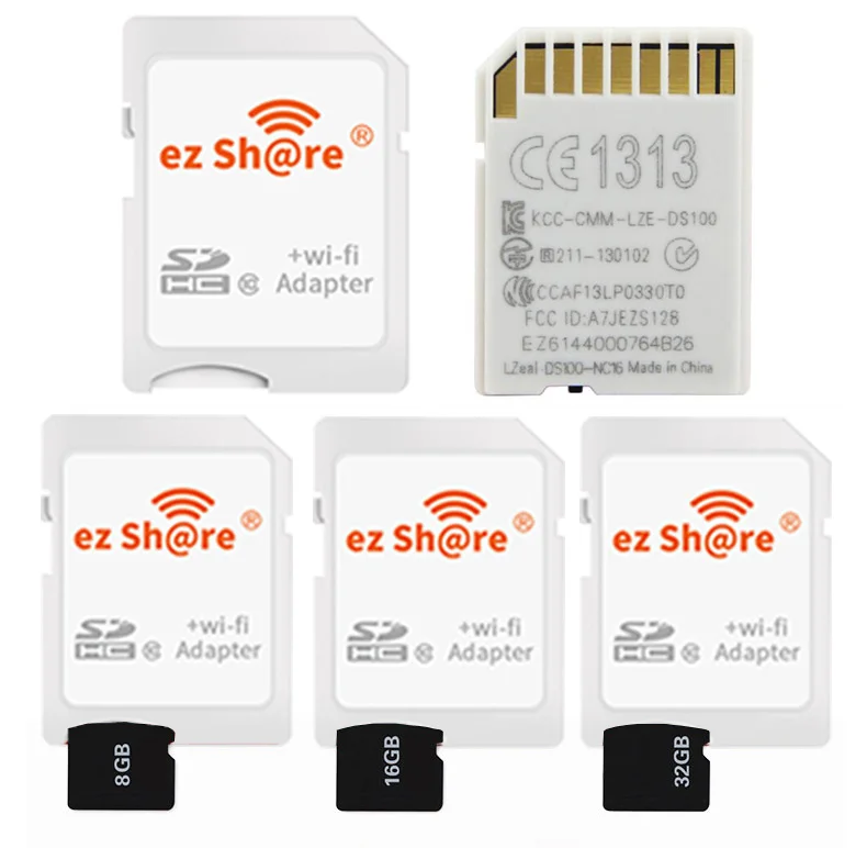 Ez share ezshare беспроводная wifi SD карта TF адаптер карты Micro SD кард-ридер Поддержка 8 ГБ 16 ГБ 32 ГБ MicroSD карта