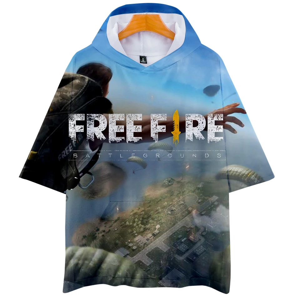 Футболка бейсбольная FREE FIRE Pop женская модная короткая тенниска в стиле хип хоп