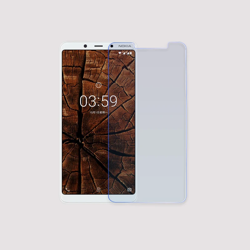 For Nokia 3.1 Plus Tempered Glass Screen Protector Clear Transparent Protective Film Nokia3.1 Guard Shockproof | Мобильные телефоны