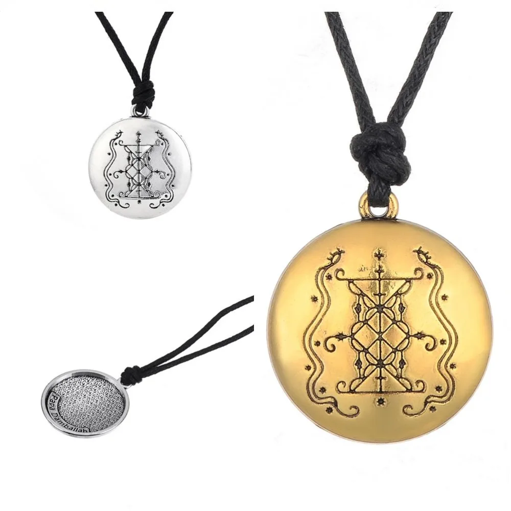 Dawapara Papa Damballah Voodoo Loa Veve подвеска Lwa защитный амулет Hoodoo Talisman винтажное ожерелье