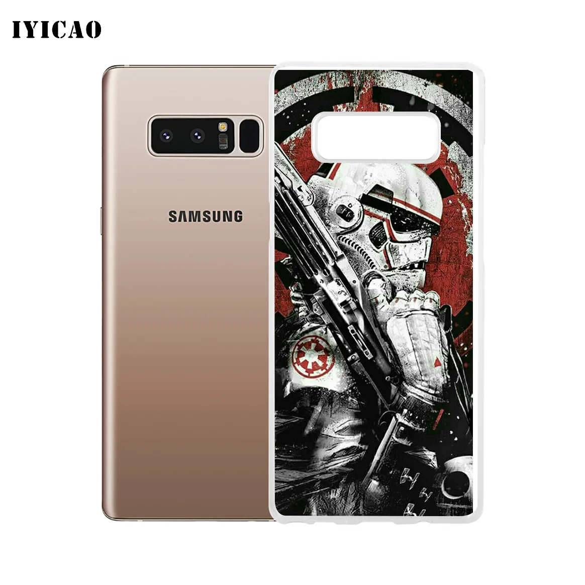 Мягкий силиконовый чехол для телефона IYICAO Star Wars 8 movie Samsung A5 A6 Plus A7 A8 A9 J3 J5 J7 Note 9