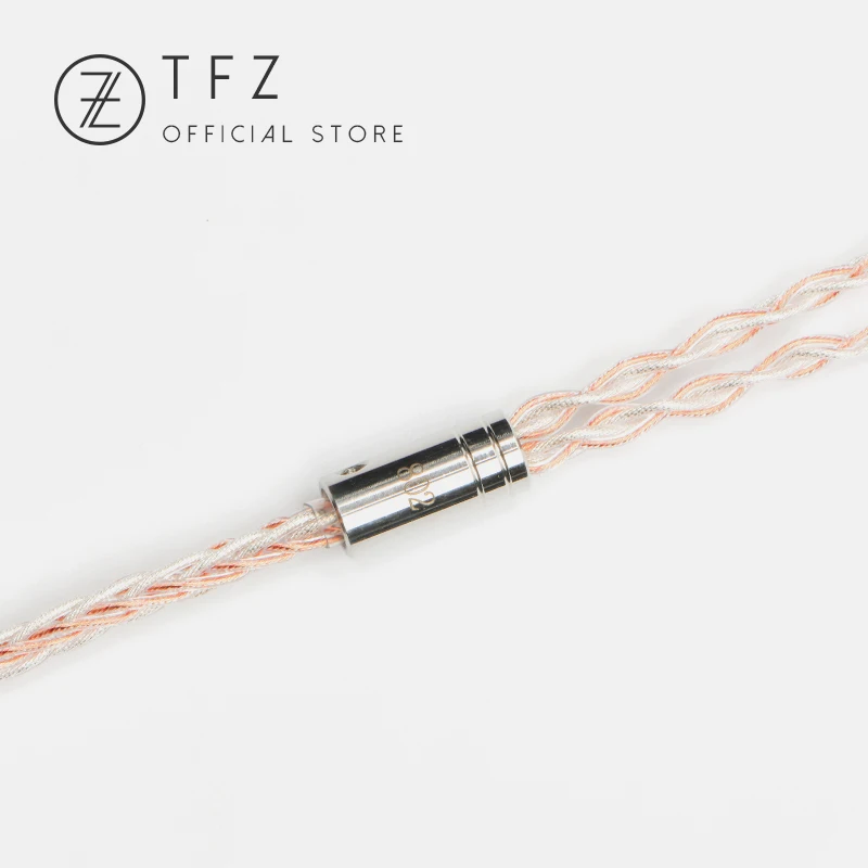 TFZ наушники обновление провода TC 3,5/4,4 мм интерфейс 2 Pin 0,78 мм Pin Универсальный монокристаллический Медный Серебряный фольга Hifi музыкальный кабель