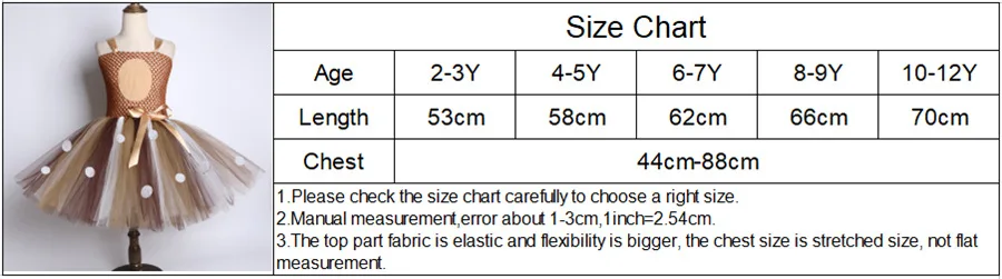 

Brown Deer Girls Tutu Dress Halloween Christmas Deer Costume Kids Tutu Dresses for Girls Birthday Party Dress Children Clothing
