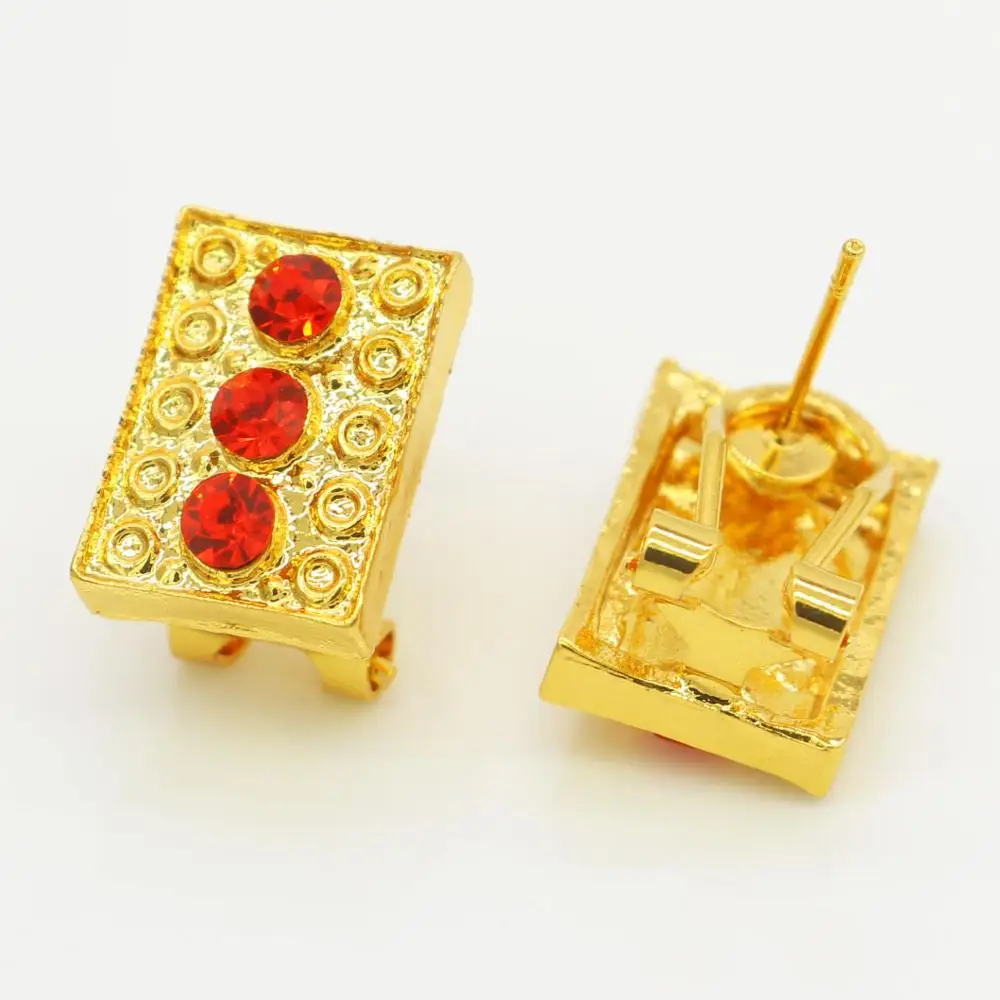 Новое поступление 2017 Ювелирный Комплект золотого цвета