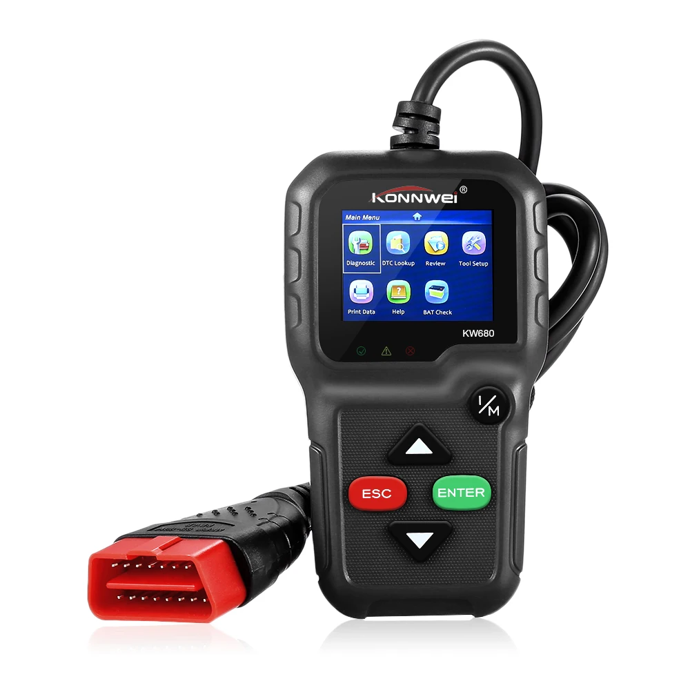 Konnwei KW680 читатель кода автомобиля OBD II может автоматически диагностический obd2